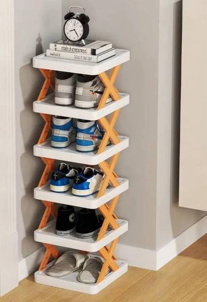 Niloni 6 Layer Shoes Rack for Home Plastic, Adjustable Shoe Stand Organizer Plastic Shoe Stand