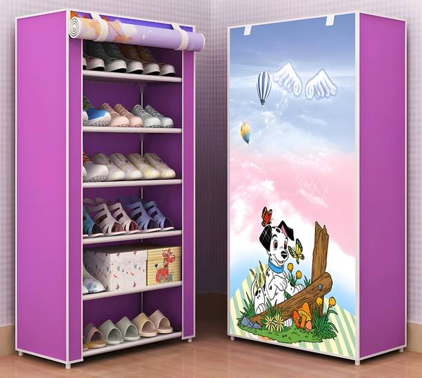 BRANTOX Shoe Rack Organizer – 6 Tier, Foldable, Space-Saving Cabinet for Shoes Plastic Shoe Stand