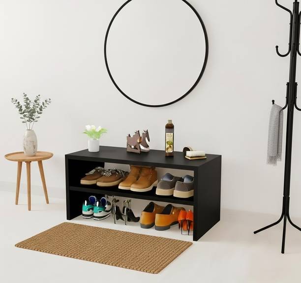 NP HANDICRAFTS Multipurpose Open Shoe Rack for Storage Organizer Portable Kitchen Engineered Wood Shoe Rack