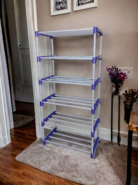 Novatic Iron & plastic Books Stand For Kids Room , Study Room, Library, Office Storage Metal Open Book Shelf
