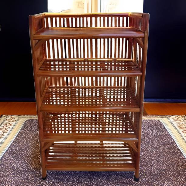 UnrealMonk Bamboo Shoe Rack