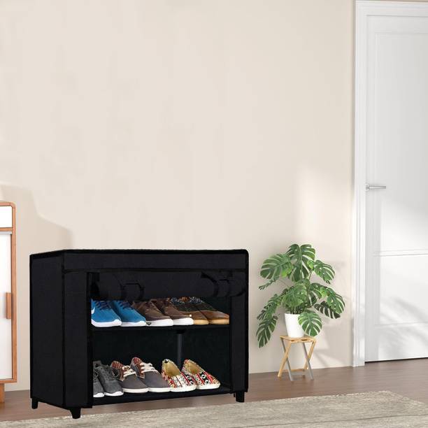 KOnline G_2L_BLACK Metal Shoe Rack