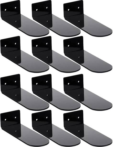 PRIBOX Wall Mounted Floating Shoe Rack - Set 12 Plastic Shoe Stand