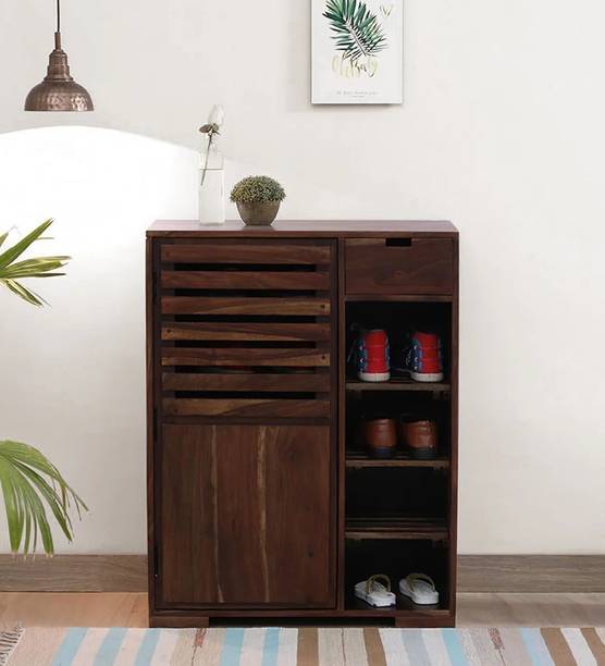 UNITEK FURNITURE Madden Sheesham ( Rosewood ) Solid Wood Shoe Rack