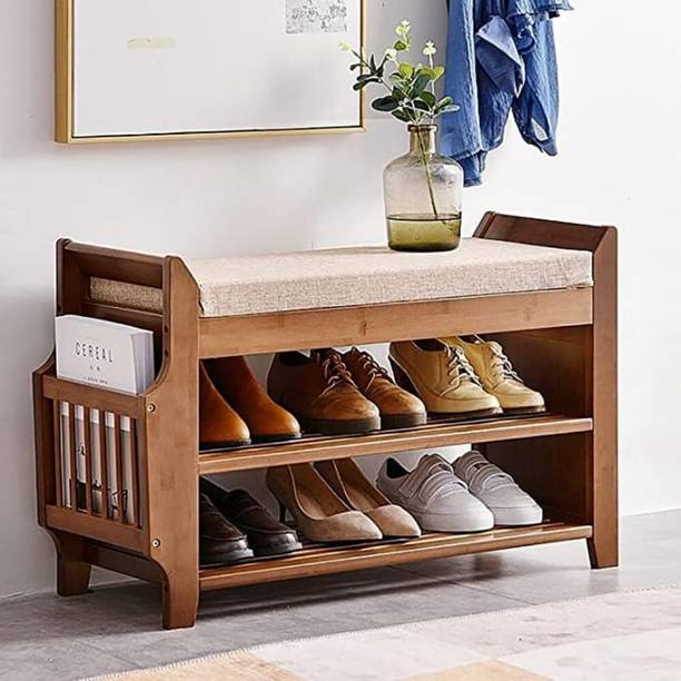 Finhomy Solid Wood Shoe Rack