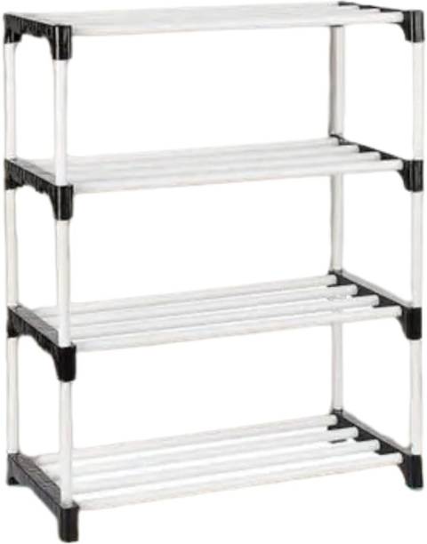 NILUX 4-Layer Adjustable Bookshelf Multipurpose Plastic...
