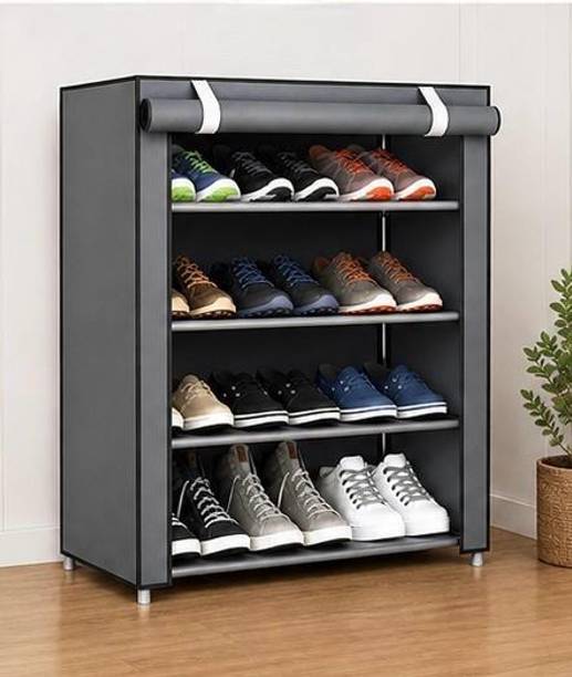 akstore 4 liyar shor rack gray Plastic Shoe Stand