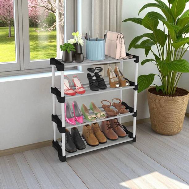 hph craftt Stackable Clear Boxes - 10-Pack Drop-Front Containers for Sneakers Plastic Shoe Rack