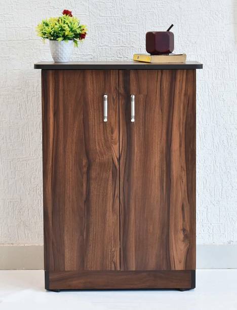 CASPIAN Wooden Multipurpose/ shoe Cabinet with door & Drawer of 4 to 6 Pairs Engineered Wood Shoe Rack