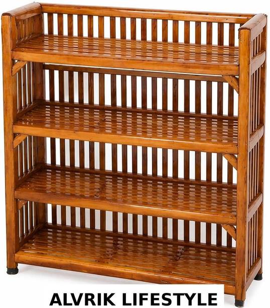 ALVRIQ LIFE ALVRIK SpaceSaver Bamboo Rack Bamboo Shoe Rack