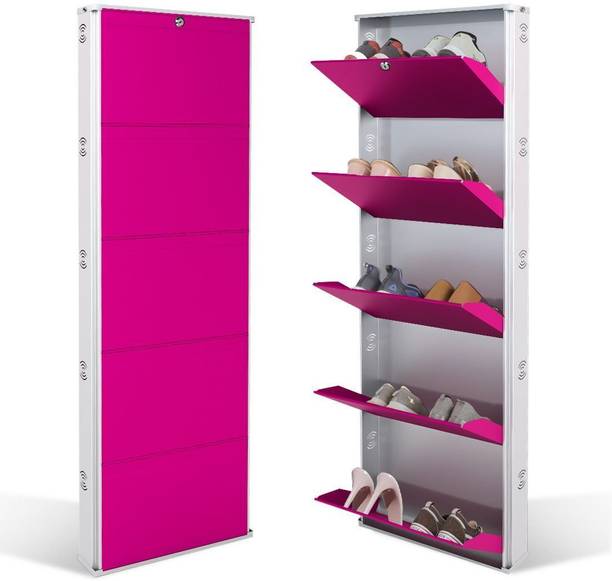 Jaimini 5 SHELF WALL MOUNTEDSHOE RACK | METAL SHOE RACK FOR HOME | SHOE ORGANIZER Metal Shoe Rack