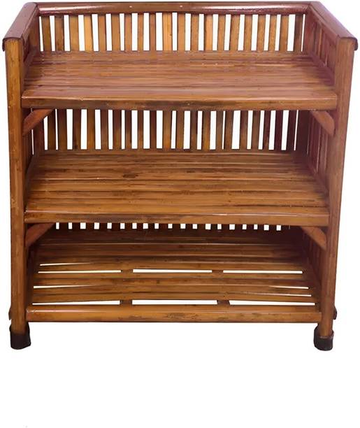 UnrealMonk Bamboo Shoe Rack