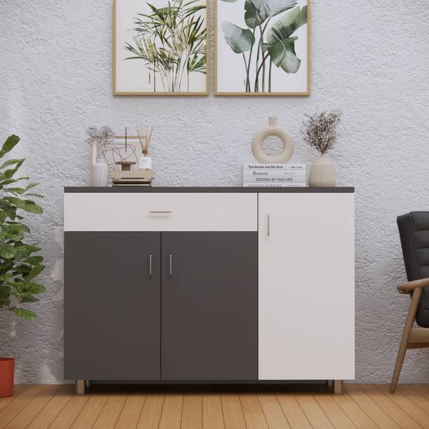 Flipkart Perfect Homes 3-Door with Spacious Drawer & Closed Storage with Free installation by Brand Engineered Wood Kitchen Cabinet