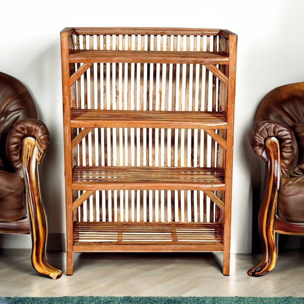 UnrealMonk Bamboo Shoe Stand