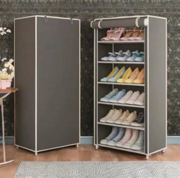 SHIVA HANDICRAFT CO CO na Plastic Collapsible Shoe Stand Plastic Shoe Rack