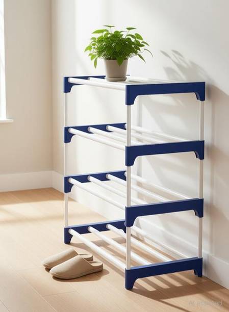 ASSURE 4 Step Multipurpose Rack Home Shop Rack Plastic Wall Shelf