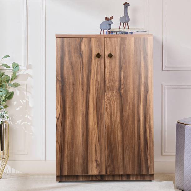 Urbanovia Space-Saving Wooden Shoe Cabinet with Multi-Shelf Storage Engineered Wood Shoe Rack