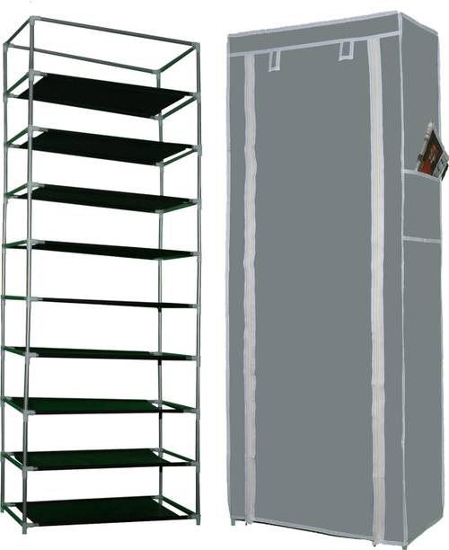 QURACK Shoe Rack Stand for Home Multipurpose Storage Organizer Lightweight Plastic Collapsible Shoe Stand