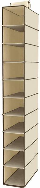 Flipco 10 Tiers Clothes Hanging Organizer, Wardrobe for Regular Garments Closet Organizer