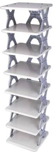 PRANCING UNICORN Storage Organizer Adjustable Shoe Rack Plastic Shoe Stand