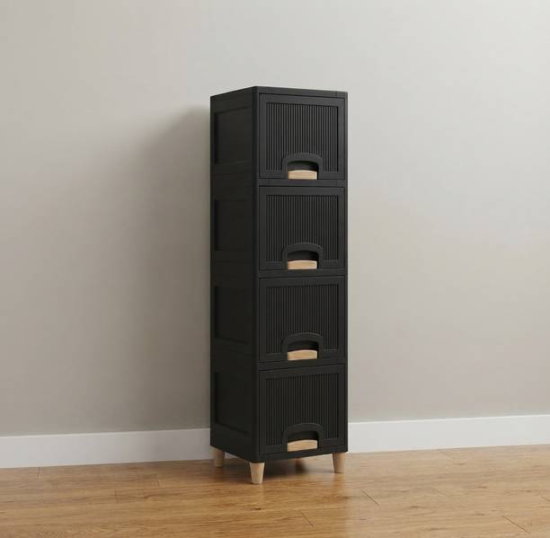 Surety for Safety Multipurpose Plastic Cabinet for Home, Office and Kitchen Storage Organization Plastic Free Standing Cabinet