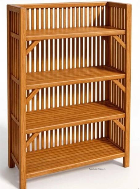 Haniya Traders Bamboo Collapsible Shoe Stand