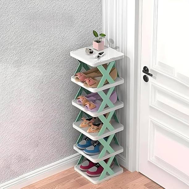 VASTIKA ESSENTIAL 6 Layer Multipurpose Shoe Rack Plastic Shoe Rack