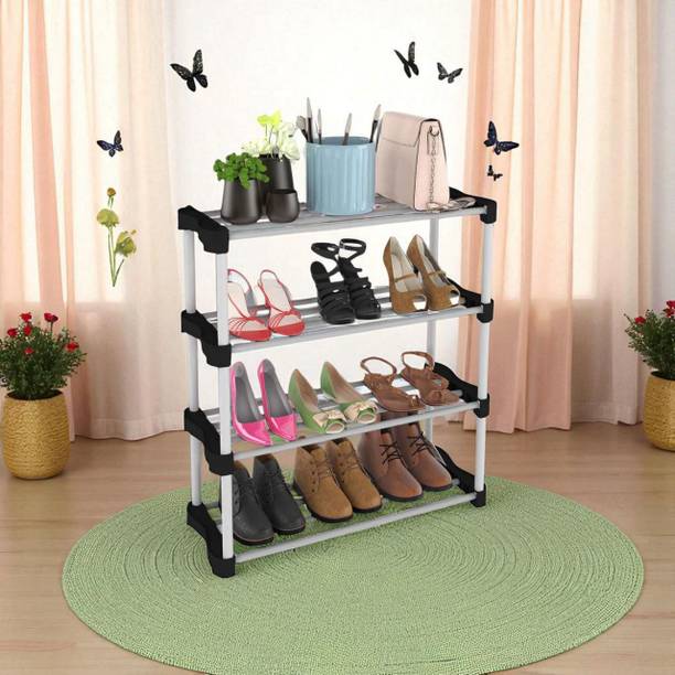 hph craftt Clear Plastic Boxes (10-Pack) - Stackable & Foldable Shoe Display w/ Lids Plastic Shoe Stand