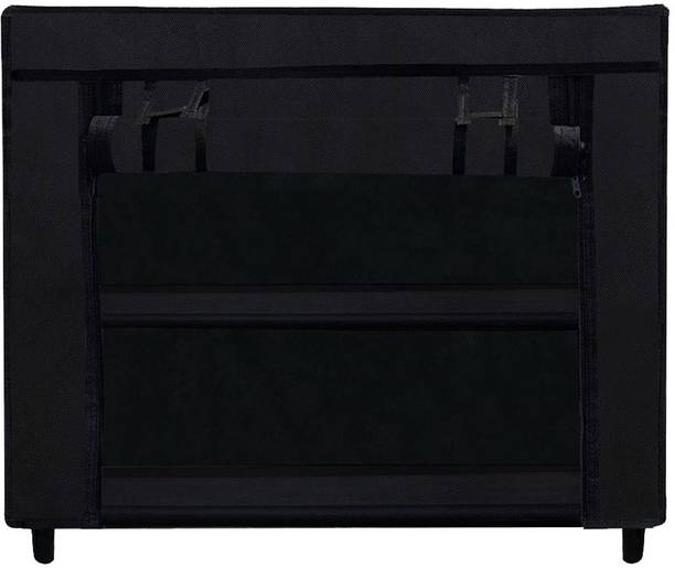 KOnline K_2L_BLACK Metal Shoe Rack