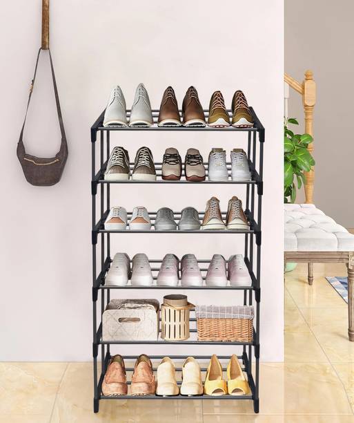 Philoshop Shoe Organizer Metal Collapsible Shoe Stand