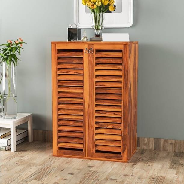UNITEK FURNITURE Madden Sheesham ( Rosewood ) Solid Wood Shoe Rack