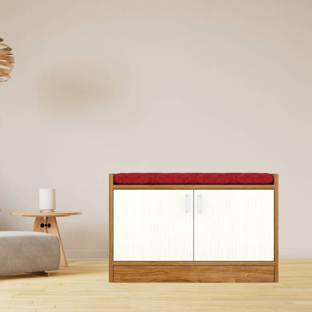 SPECIALITY PANELS 2 Door Multipurpose Cabinet with Cushion & Termite Resistance Engineered Wood Shoe Rack