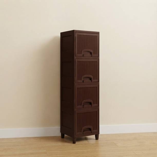 YASHODEEP PLASTIC Plastic Multipurpose Storage Cupboard for Home PP Collapsible Wardrobe