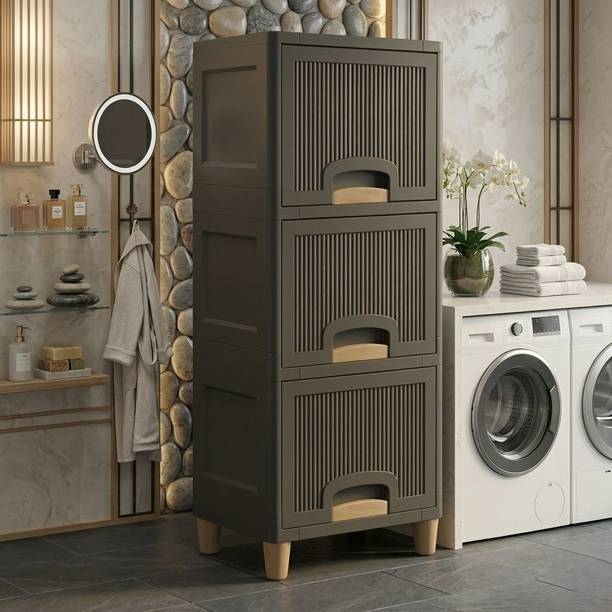 GROTHEORY Organized Living Storage Cabinet with Easy Access Drawers Plastic Shoe Rack