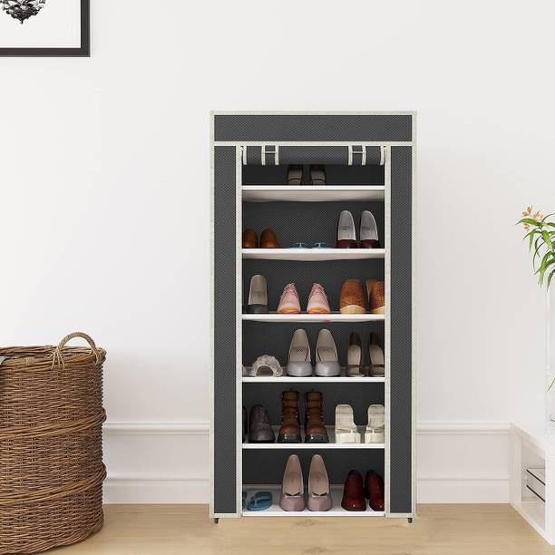 Greeno 6 Layer Shoe Rack Stand for Home Portable Storage Organizer Plastic Shoe Stand