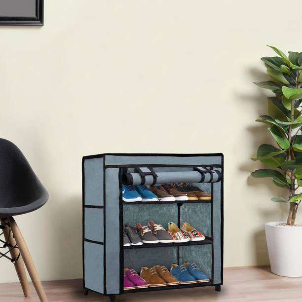 KOnline D_3L_GREY Metal Shoe Rack