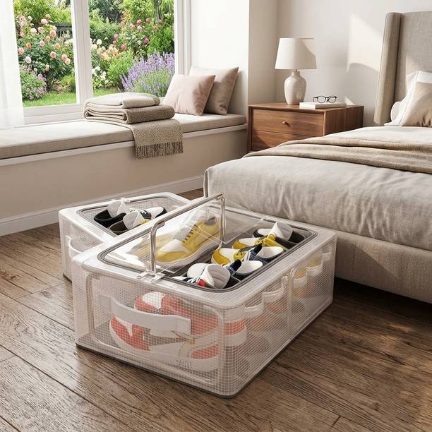 NILKANTHIND 9-Shoe Storage Box Plastic Shoe Rack