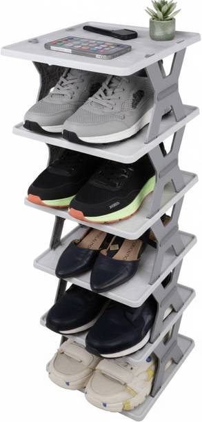 Regone D Modern 5 Layer Shoe Rack Organizer Durable Plastic Storage rack Plastic Shoe Stand