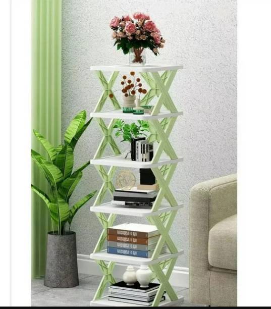 Da Novira Foldable Cabinet Storage For Home,living room,kitchen and bedroom to store books Plastic Collapsible Shoe Stand