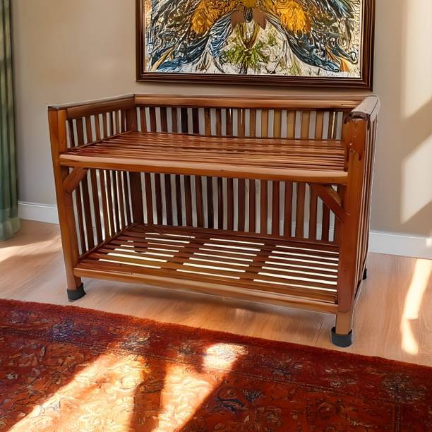 UnrealMonk Bamboo Shoe Stand