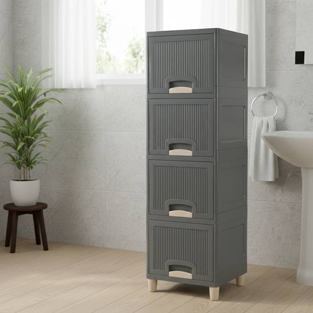 Surety for Safety Cabinet for Bedroom, Office, Home Plastic Free Standing Cabinet