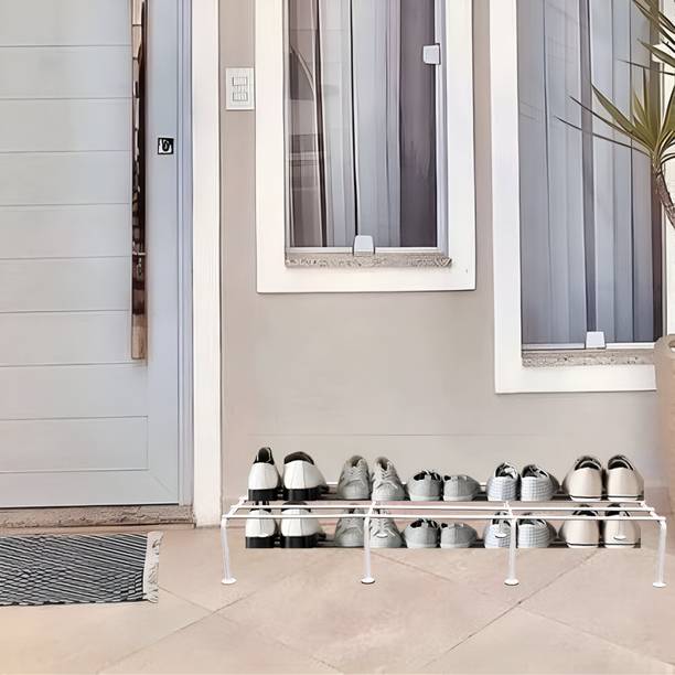 weldzone Modern Shoe Organizer for Entryway, Space-Saving & Durable with Rust-Resistant Metal Shoe Stand