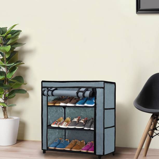 KOnline E_3L_GREY Metal Shoe Rack