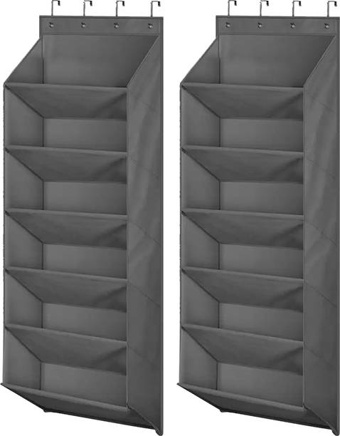 PRIME PICK 6-layer Back Door Shoe Hanging Organizer Non-woven Plastic Shoe Rack