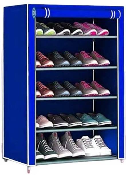 girja Metal Premium Shoe Rack/Multicolorpurpose Storage Rack With Dustproof Cover Metal Shoe Stand
