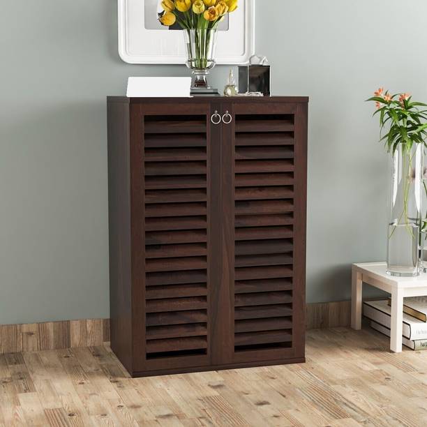 UNITEK FURNITURE Madden Sheesham ( Rosewood ) Solid Wood Shoe Rack