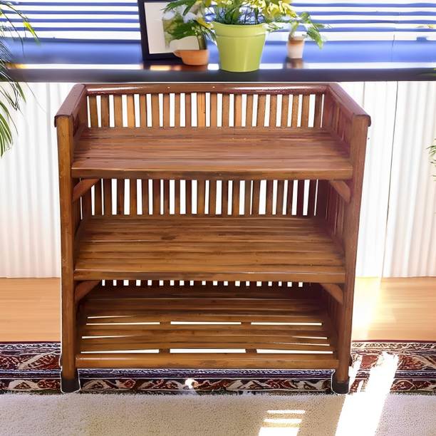 UnrealMonk Bamboo Shoe Rack