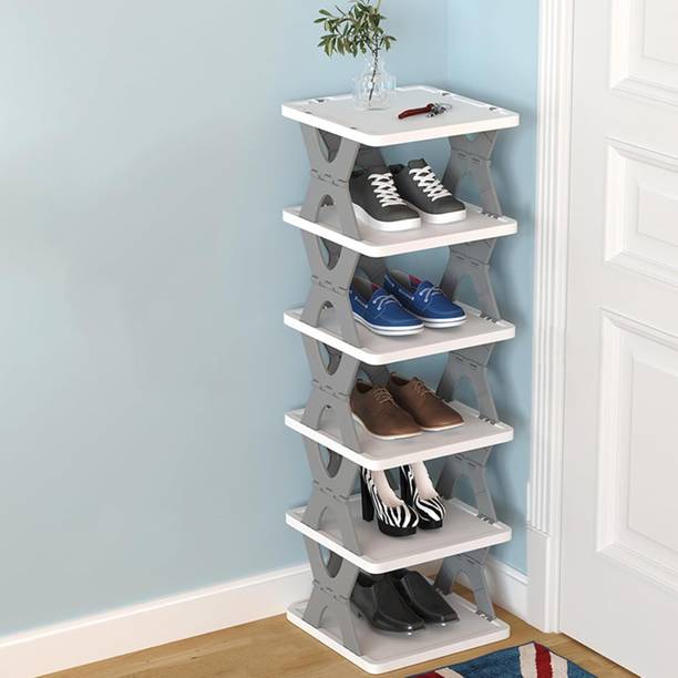 EMMUKT Quality Plastic 5 Shelf Foldable Shoe Rack/Organizer Stand Plastic Shoe Stand Plastic Shoe Rack