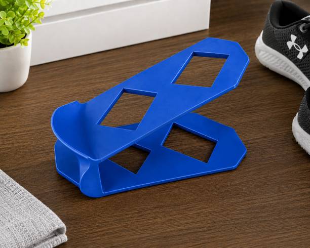 ZMakers Stackable Shoe Organizer Rack Space Saving Shoe Holder Plastic Shoe Stand