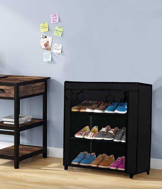 KOnline B_BLACK Metal Shoe Rack